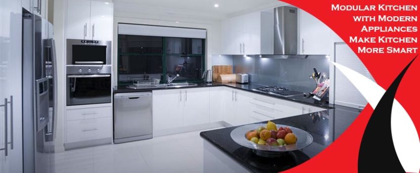 Modular Kitchen with Modern Appliances Make Kitchen More Smart